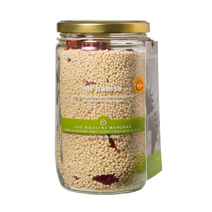 M'Hamsa Hand-rolled Couscous stored with peppers (organic ...
