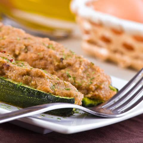 Stuffed Courgettes/Zucchini Boats Image