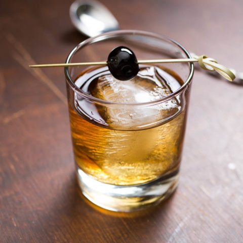 Smokey Fall Fashioned Cocktail with Halen Mon Smoked Water Image