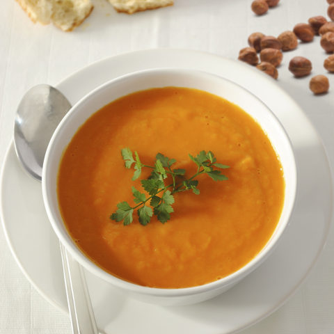 Pumpkin Soup with Hazelnuts and L’Aglandau Image