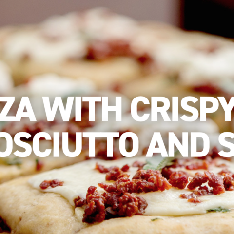 Pizza with Crispy Prosciutto and Sage Image